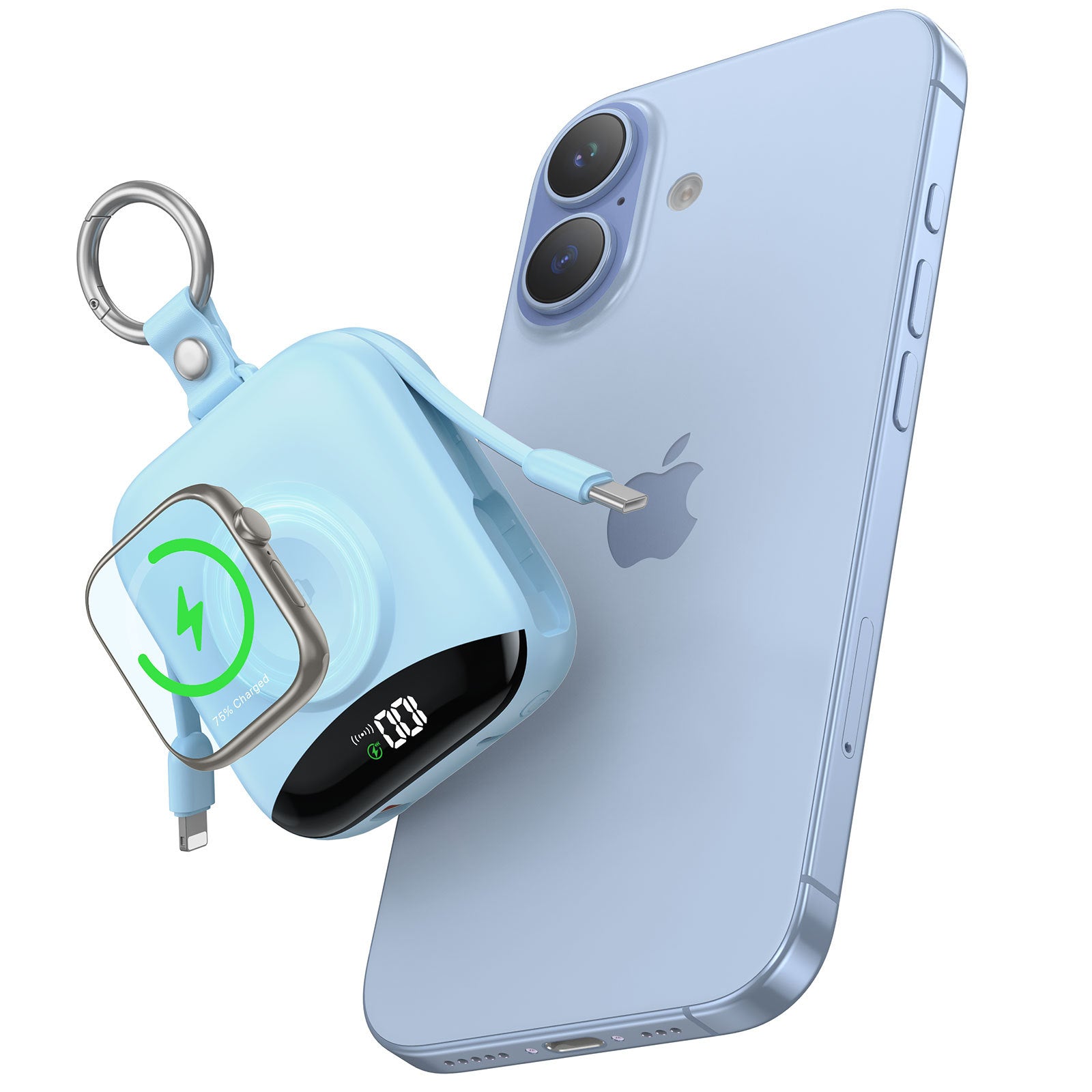 Portable Power Bank with Wireless Charger