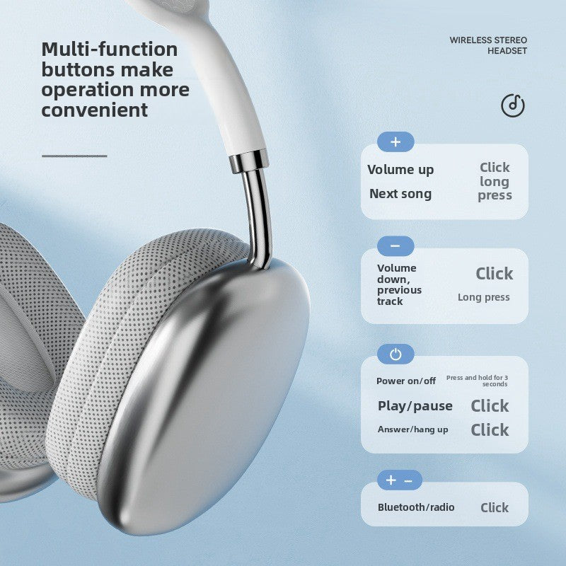Over-ear Bluetooth headphones
